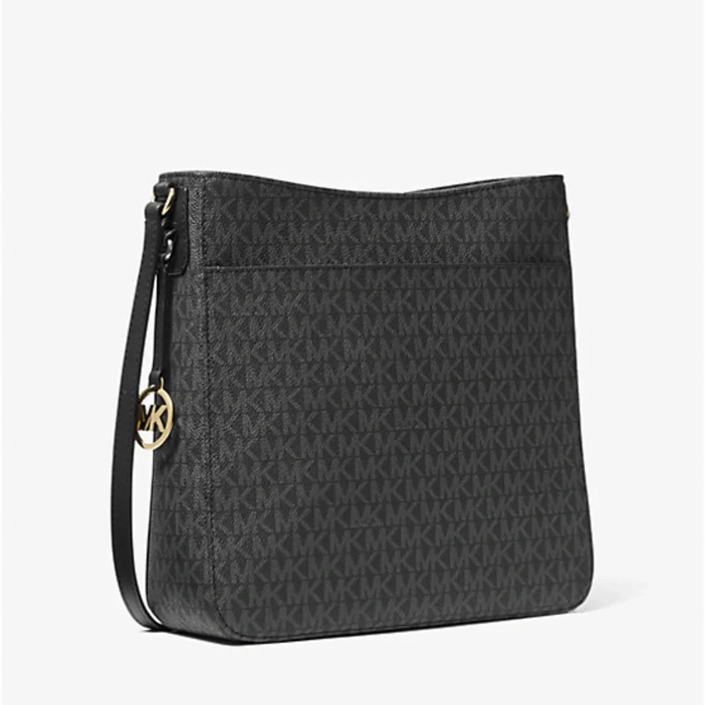 Michael Kors Charcoal Monogram Shoulder Bag - Picture 7 of 10